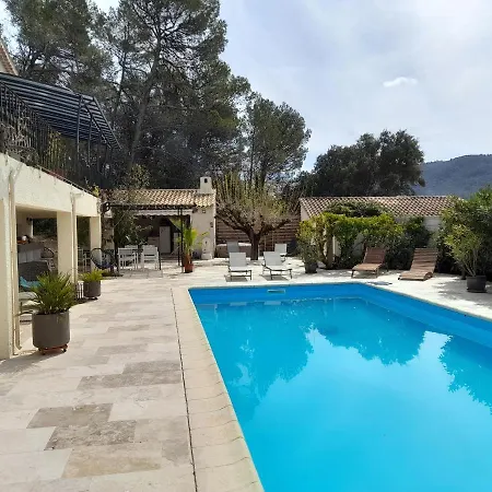 Les Arbousiers Ravissante Suite Independante Avec Piscine & Jacuzzi Brignoles Exterior photo